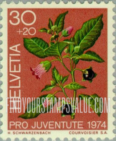 FindYourStampsValue: Semi-Postal: Belladonna