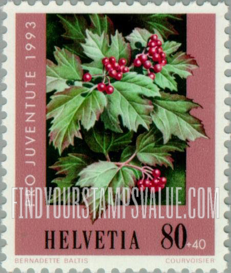 FindYourStampsValue: Semi-Postal, Woodland plants: Guelder rose