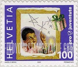 FindYourStampsValue: Semi-Postal, Children’s Rights, Children and Candle in window