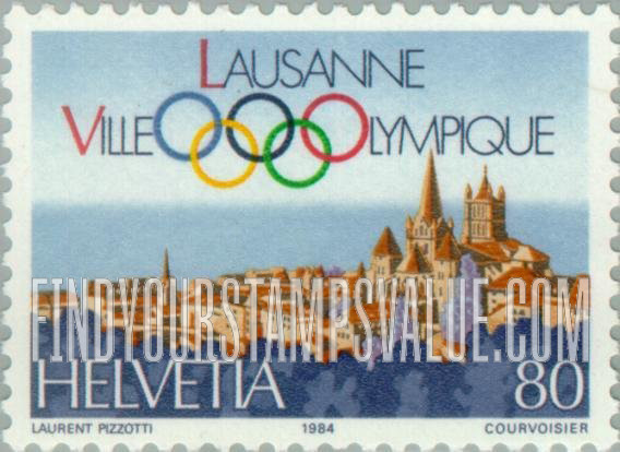 FindYourStampsValue: Federal Administration: Upper City, Lausanne