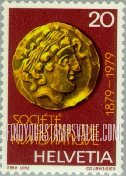 FindYourStampsValue: Federal Administration: Helvetian Gold Quarter Stater, 2nd Century B.C.