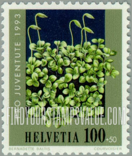 FindYourStampsValue: Semi-Postal, Woodland plants: Mnium punctatum