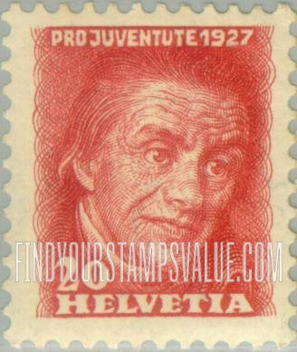 FindYourStampsValue: Semi-Postal: J. H. Pestalozzi