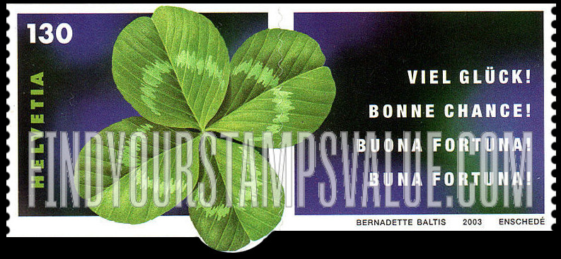FindYourStampsValue: Federal Administration: Four-leaf Clover, Illustration reduced