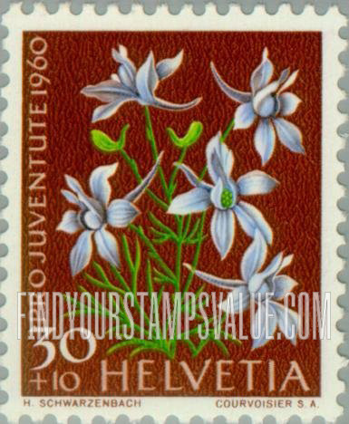 FindYourStampsValue: Semi-Postal, Flowers: Larkspur