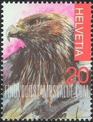 FindYourStampsValue: Federal Administration, Trilateral Stamp Exhibition, Ticino: Eagle
