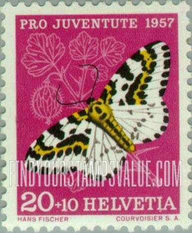 FindYourStampsValue: Semi-Postal, Insects: Magpie moth