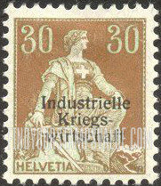 FindYourStampsValue: For The War Board of Trade: Helvetia