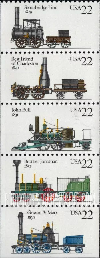 FindYourStampsValue: LOCOMOTIVES