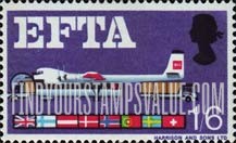 FindYourStampsValue: Great Britain (United Kingdom): EFTA - Air Freight