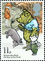 FindYourStampsValue: Great Britain (United Kingdom): International Year of the Child - Winnie the Pooh