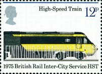 FindYourStampsValue: Great Britain (United Kingdom): Sesquicentennial of Public Railroads in Great Britain - High-Speed Train, 1975