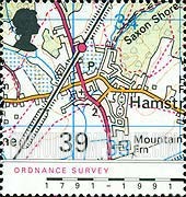 FindYourStampsValue: Great Britain (United Kingdom): Ordnance Survey Maps Bicentennial - Maps of Village of Hamstreet, Kent, 1991