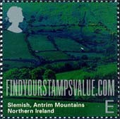 FindYourStampsValue: Great Britain (United Kingdom): Nothern Ireland Scenery - Slemish, Antrim Mountains