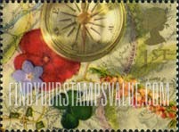 FindYourStampsValue: Great Britain (United Kingdom): Memories - Compass, Four-Leaf Clover, Booklet Stamp