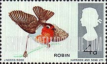 FindYourStampsValue: Great Britain (United Kingdom): British Birds - European Robin