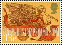 FindYourStampsValue: Great Britain (United Kingdom): Christmas - Angel with Trumpet