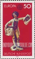 FindYourStampsValue: Europa, CEPT, Ludwigsburg China Figurines - Boy selling Copperplate Prints