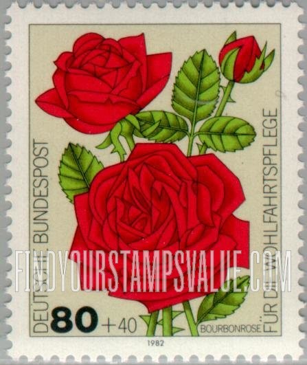 FindYourStampsValue: SEMI-POSTAL - Bourbon rose