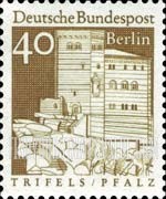 FindYourStampsValue: German Architecture of 12 Centuries - Trifels Fortress, Palatinate