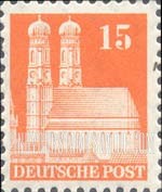 FindYourStampsValue: Historic Buildings - Our Lady's Church, Munich
