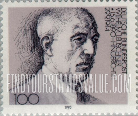 FindYourStampsValue: Wilhelm Leuschner (1890-1944), Politician
