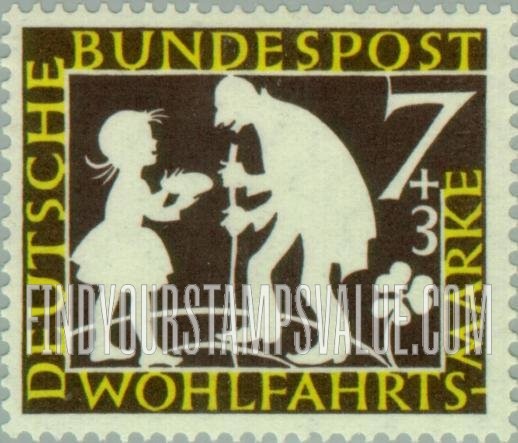 FindYourStampsValue: SEMI-POSTAL - Girl Giving Bread to Beggar
