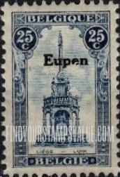 FindYourStampsValue: GERMAN OCCUPATION - Liège: Belgian Stamps of 1915-20 Overprinted