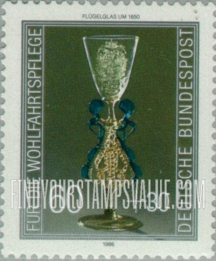 FindYourStampsValue: SEMI-POSTAL - Glassware in German Museums: Goblet, c. 1650