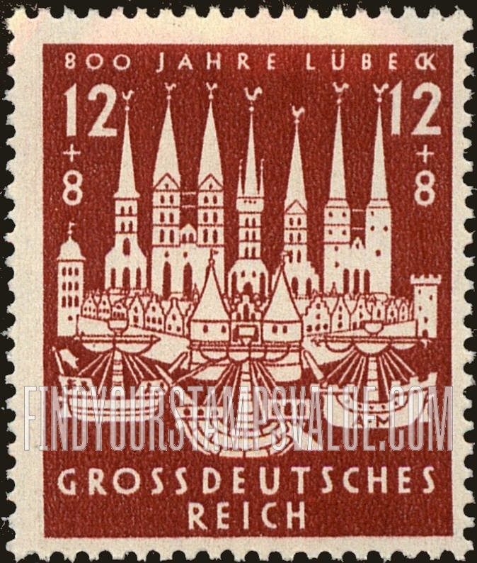 FindYourStampsValue: SEMI-POSTAL - Ancient Lübeck