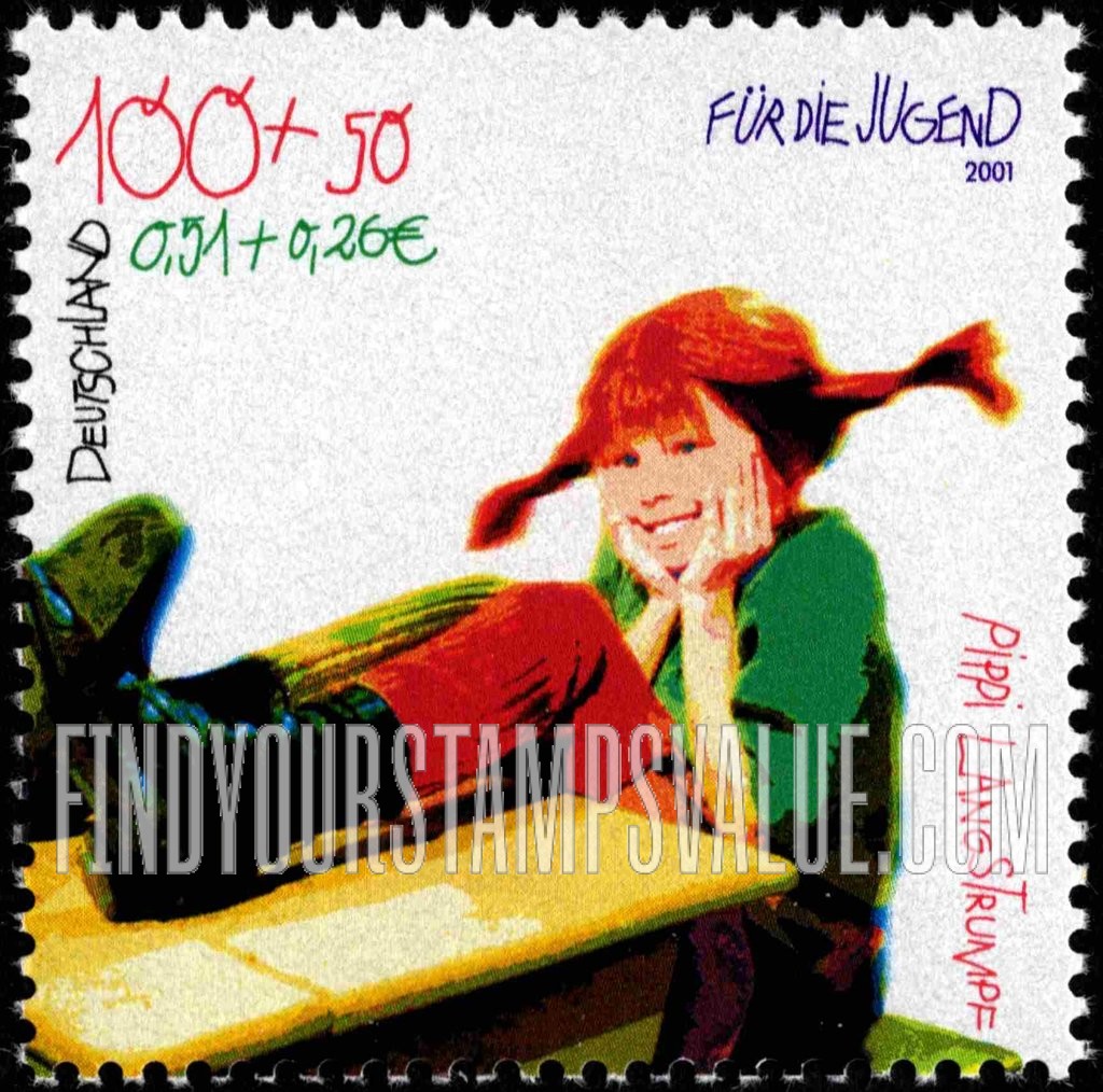 FindYourStampsValue: SEMI-POSTAL - Characters from Children’s Stories: Pippi Longstockings