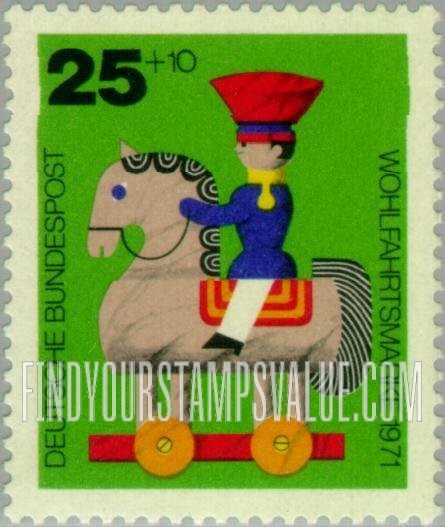 FindYourStampsValue: SEMI-POSTAL - Wooden Toys: Horseback rider