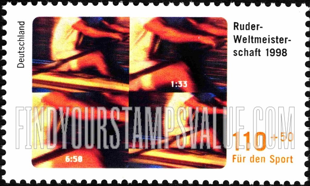 FindYourStampsValue: SEMI-POSTAL - Sports: Rowing Championships, Cologne