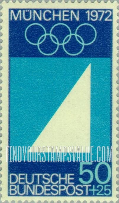 FindYourStampsValue: SEMI-POSTAL - Olympic Rings and Sailing