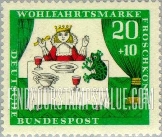 FindYourStampsValue: SEMI-POSTAL - Various Scenes from The Princess and the Frog: Fairy Tale Type of 1965