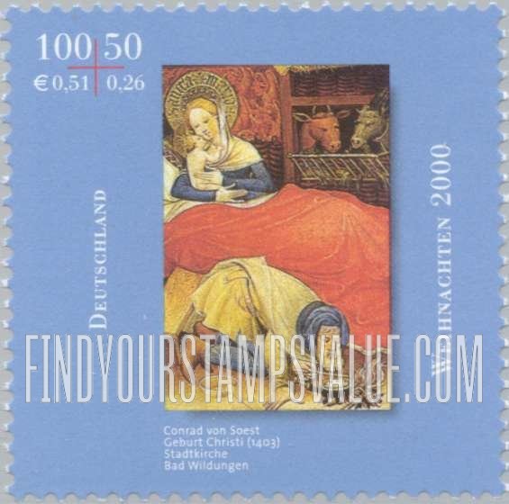 FindYourStampsValue: SEMI-POSTAL - Christmas: Birth of Christ, by Conrad von Soest