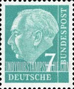FindYourStampsValue: President Theodor Heuss