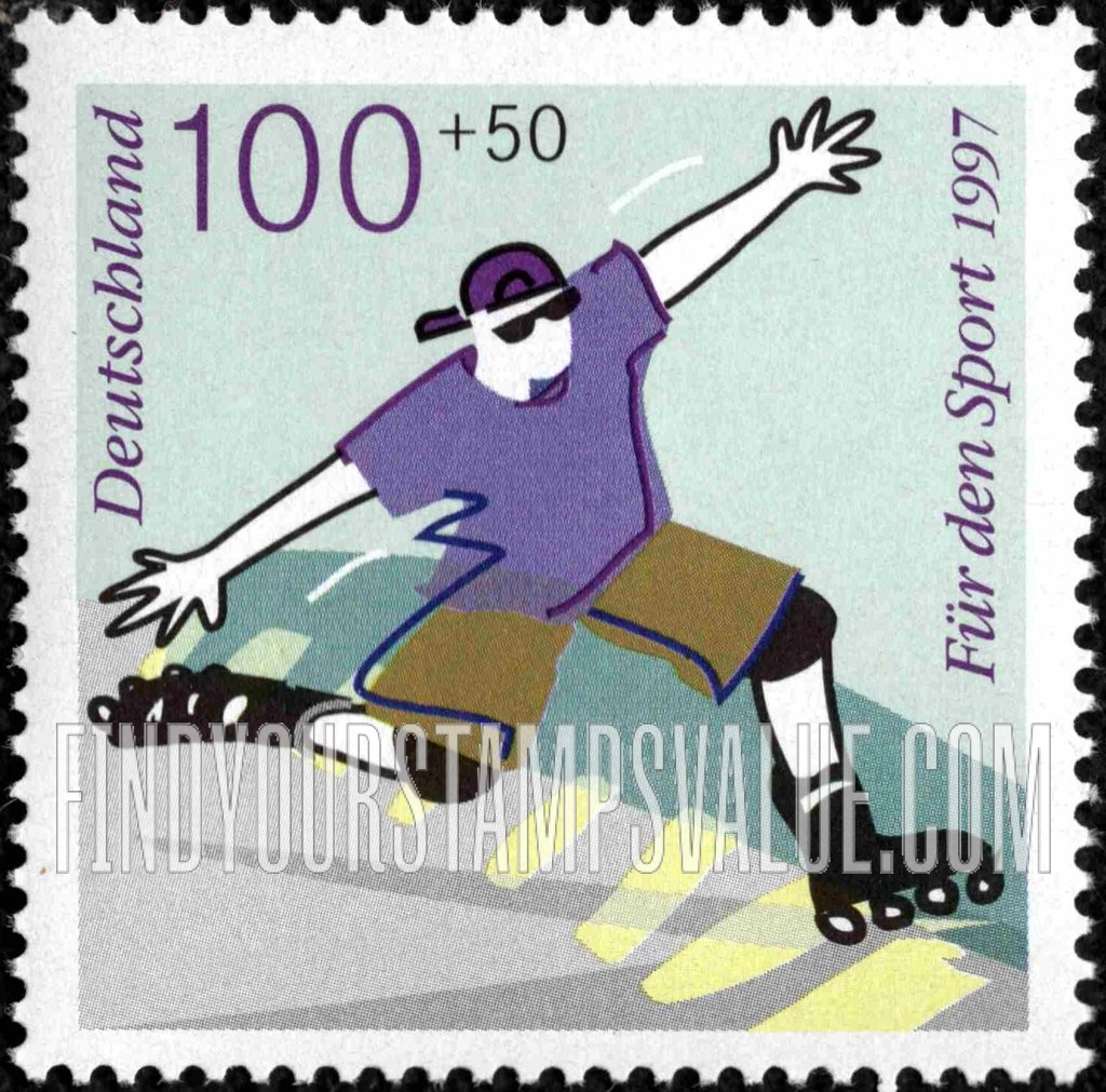 FindYourStampsValue: SEMI-POSTAL - Sports: Inline skating