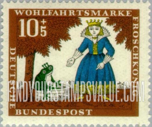 FindYourStampsValue: SEMI-POSTAL - Various Scenes from The Princess and the Frog: Fairy Tale Type of 1965