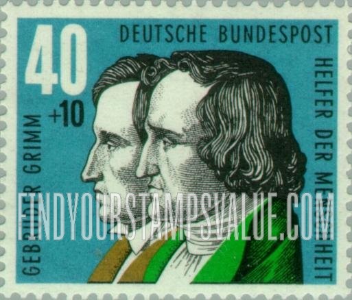 FindYourStampsValue: SEMI-POSTAL - Jacob and Wilhelm Grimm