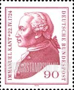FindYourStampsValue: 250th Birth Anniversary of Immanuel Kant, Philosopher