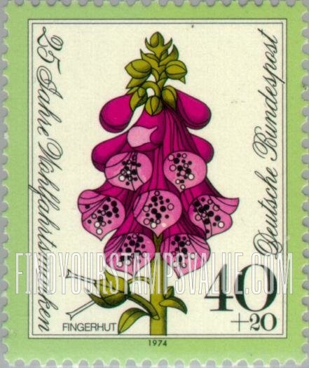 FindYourStampsValue: SEMI-POSTAL - Flowers: Foxglove