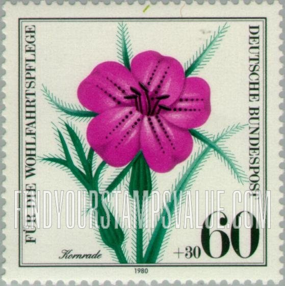 FindYourStampsValue: SEMI-POSTAL - Wildflowers: Corn cockle