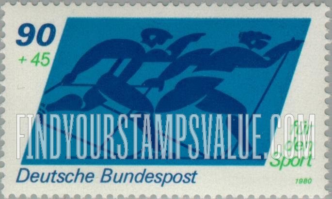 FindYourStampsValue: SEMI-POSTAL - Cross-country skiing