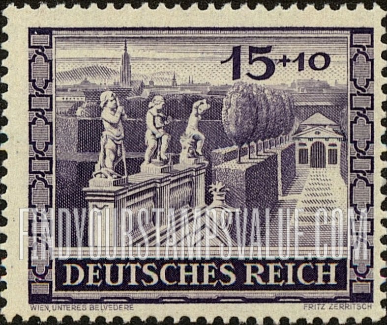 FindYourStampsValue: SEMI-POSTAL - Belvedere Gardens, Vienna