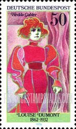 FindYourStampsValue: German Actresses - Louise Dumont as Hedda Gabler