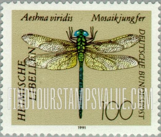 FindYourStampsValue: Dragonflies: Aeshna viridis