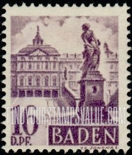FindYourStampsValue: BADEN - Rastatt Castle