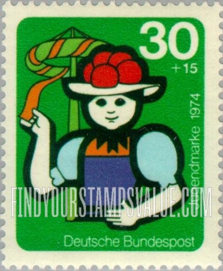 FindYourStampsValue: SEMI-POSTAL - Girl in national costume