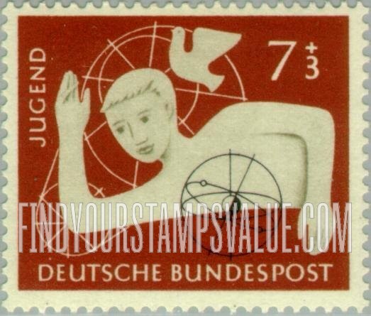 FindYourStampsValue: SEMI-POSTAL - Boy and Geometrical Designs